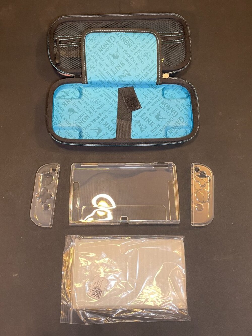 Nintendo Switch OLED Case With Carrying Case And Tempered Glass Screen Protector